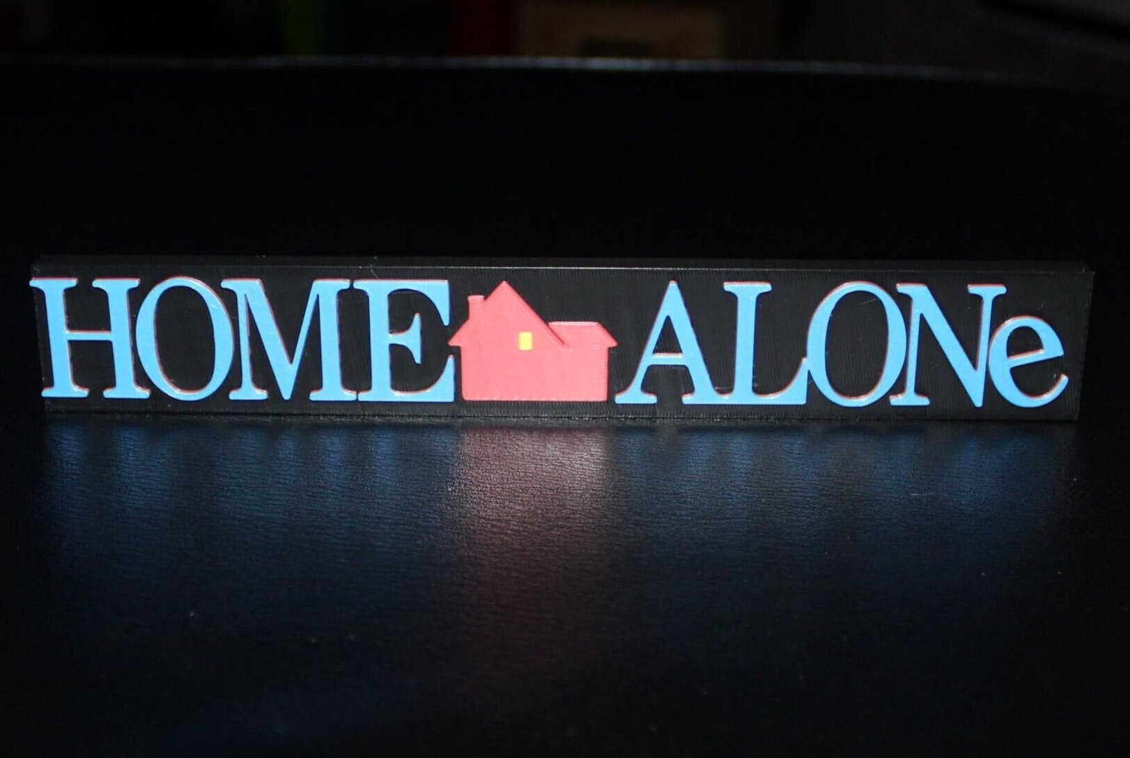 Home Alone 3D printed Logo Sign Wall Desk Shelf Art – WindyCity3D