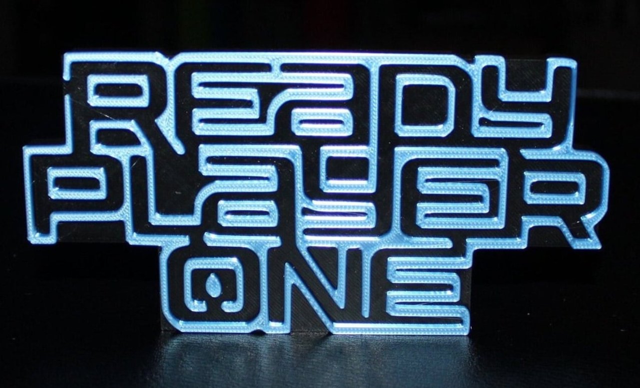 Ready Player One 3D printed Logo Sign Wall Desk Shelf Art – WindyCity3D