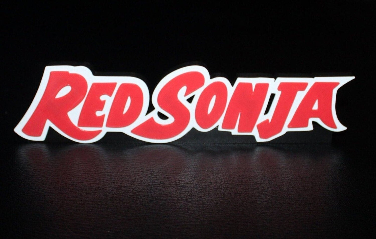 Red Sonja 3D printed Comic Logo Art