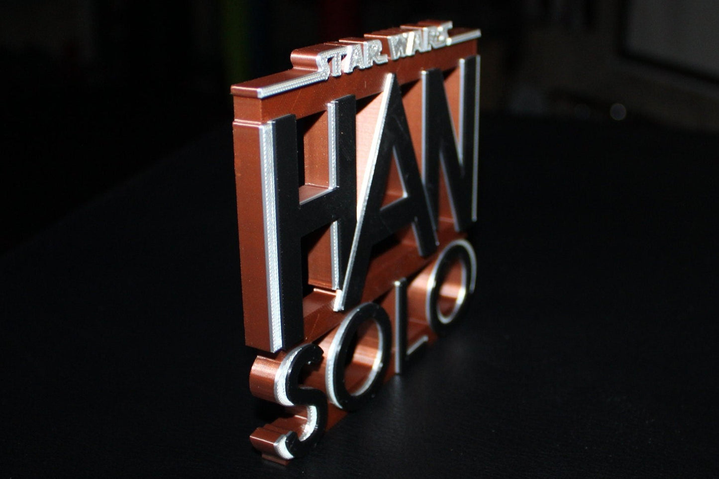 Han Solo 3D printed Logo Art