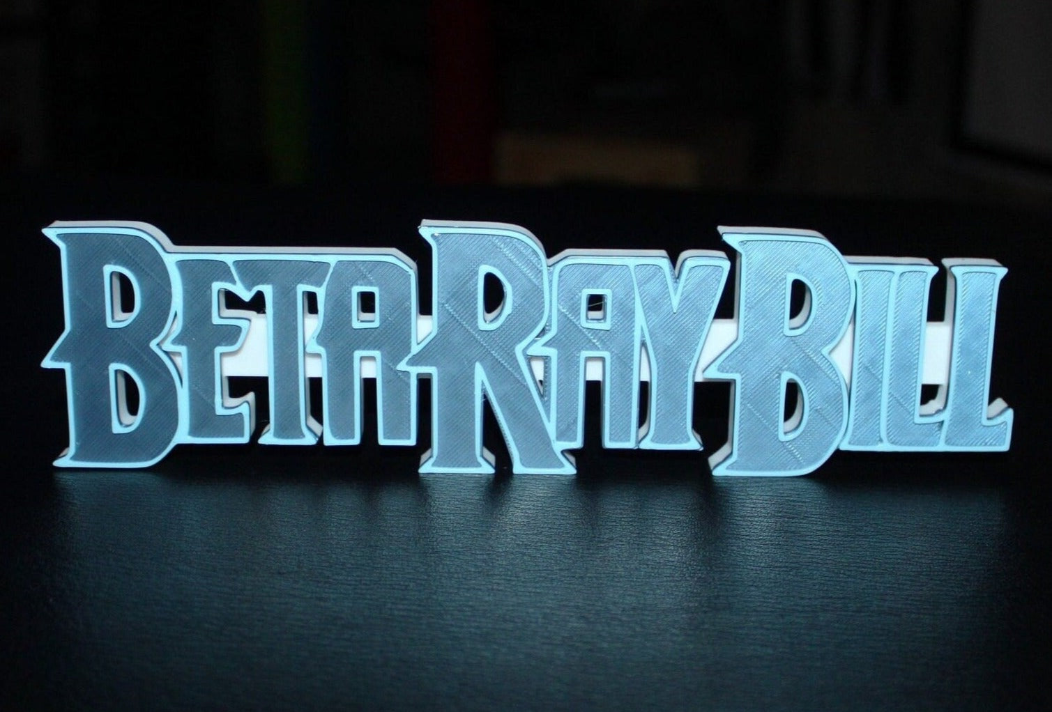 Beta Ray Bill 3D printed Comic Logo Art