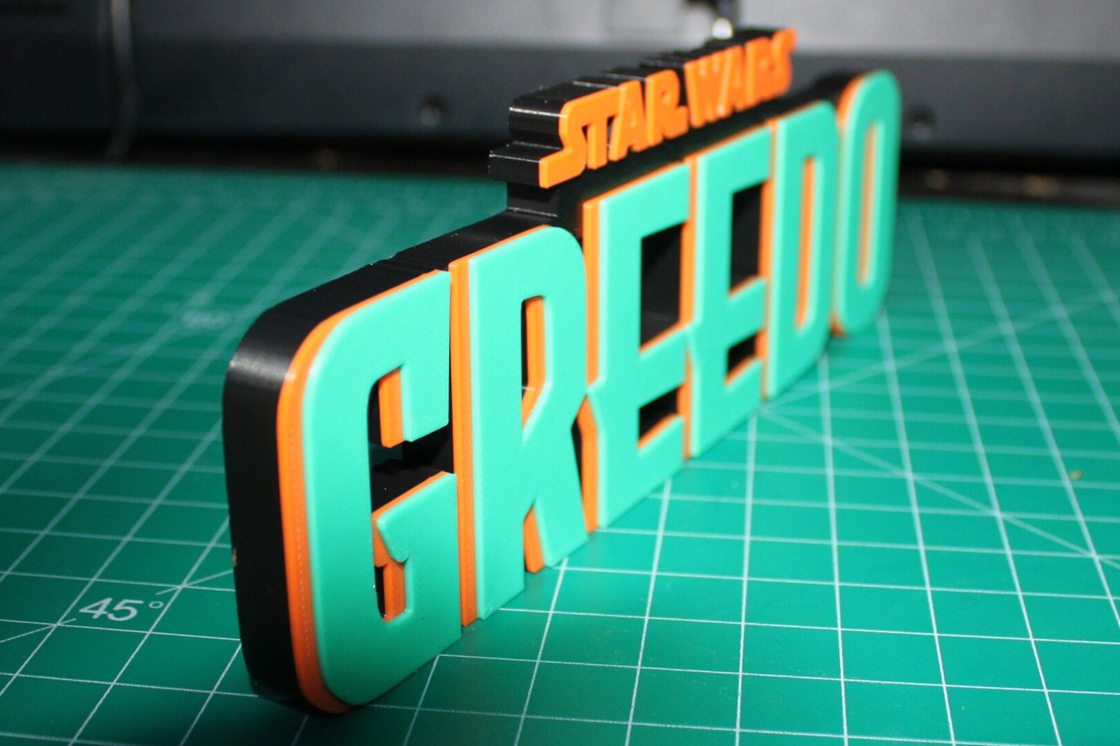 Greedo 3D printed Logo Art