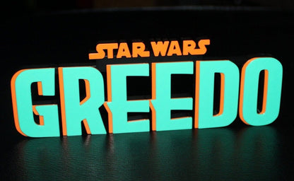 Greedo 3D printed Logo Art