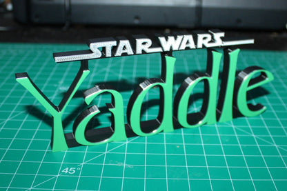 Yaddle 3D printed Logo Art