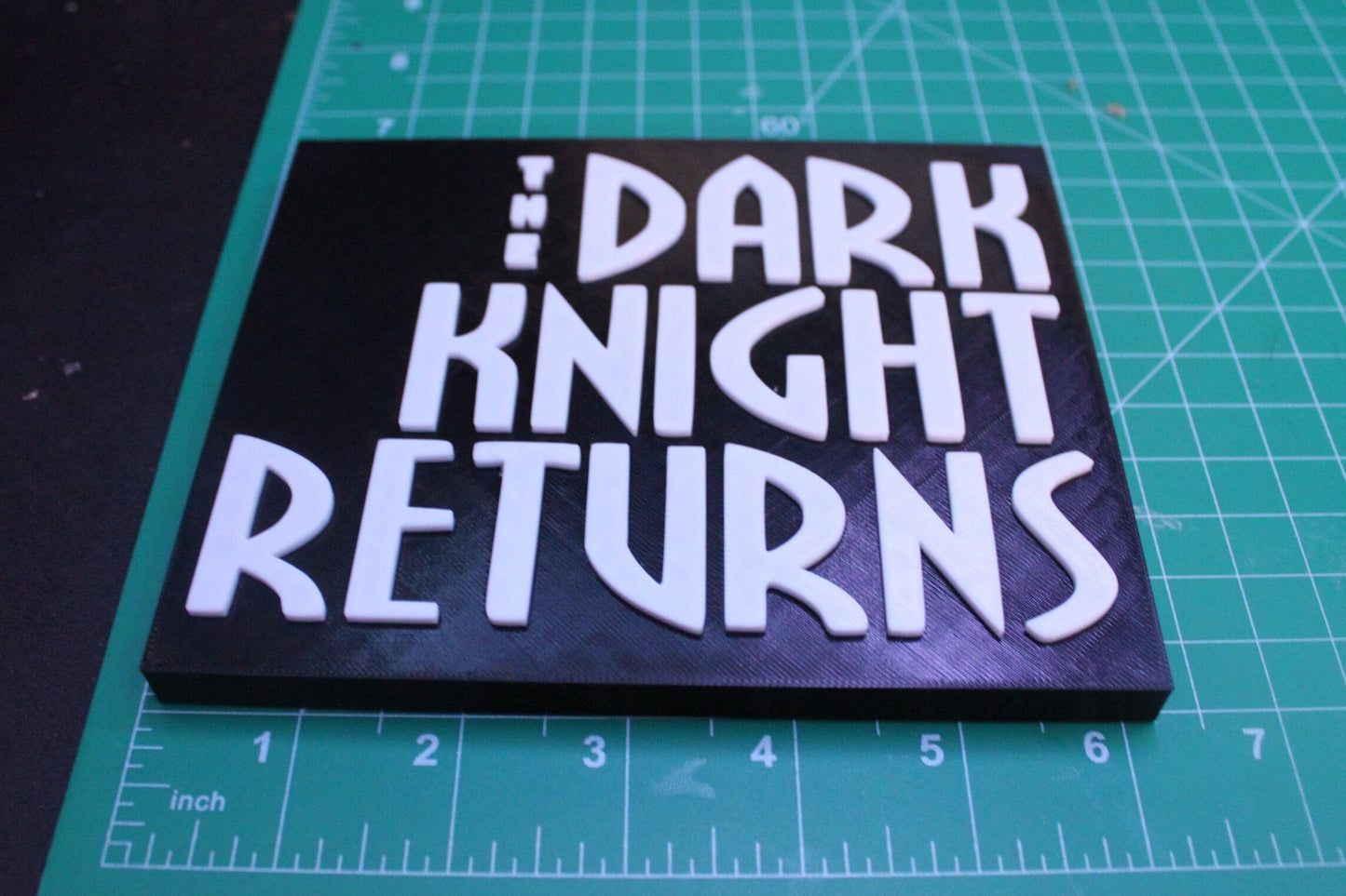 The Dark Knight Returns 3D printed Logo Art