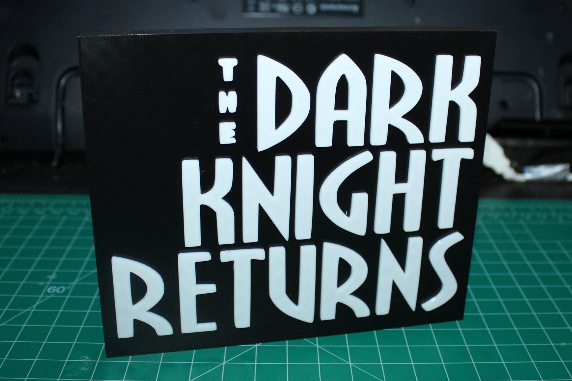 The Dark Knight Returns 3D printed Logo Art