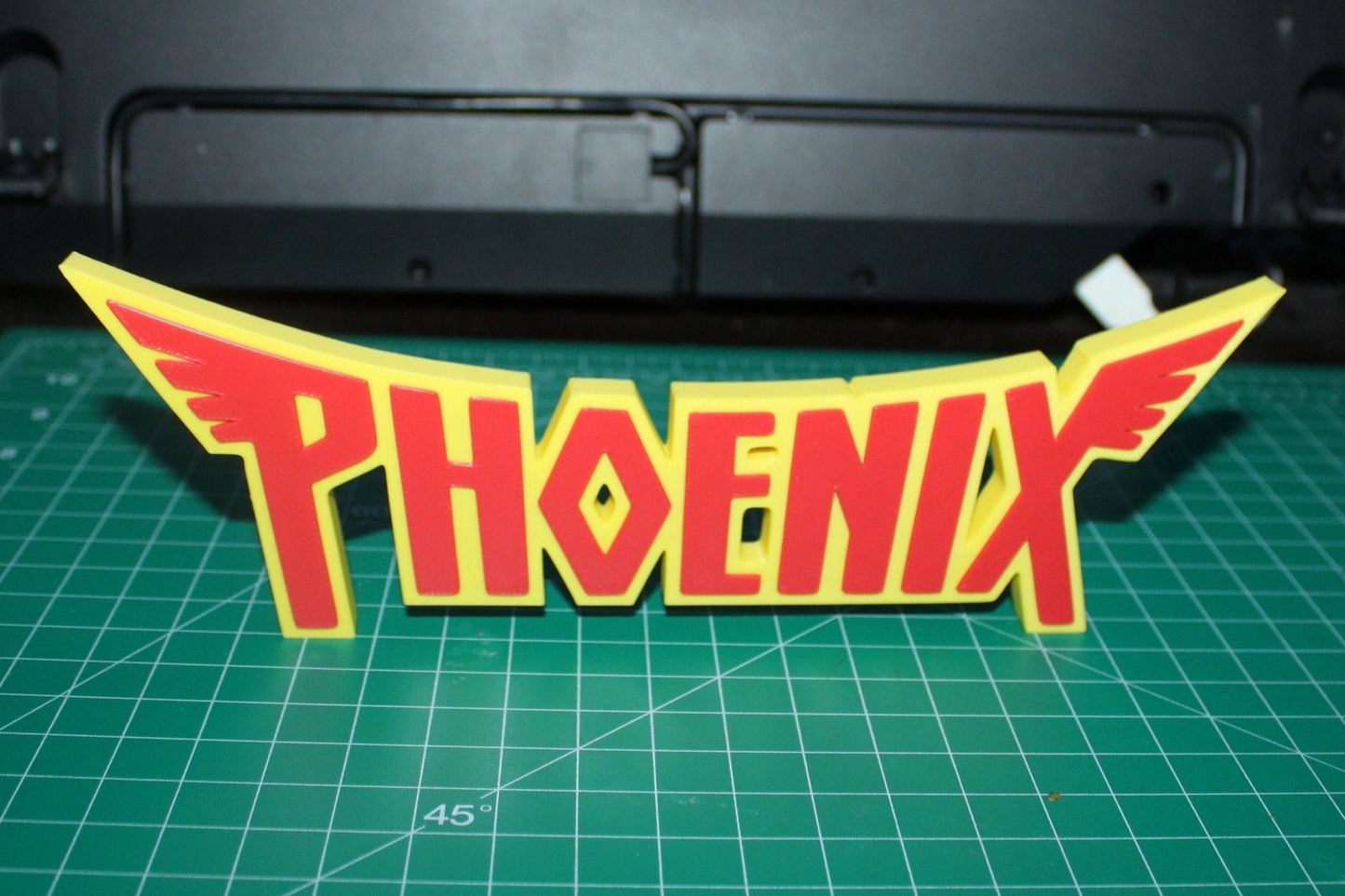 Phoenix 3D printed Comic Logo Art