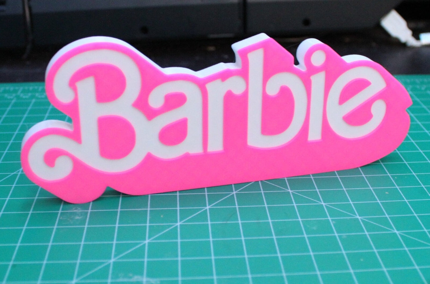 Barbie 3D printed Logo Sign Wall Desk Shelf Art