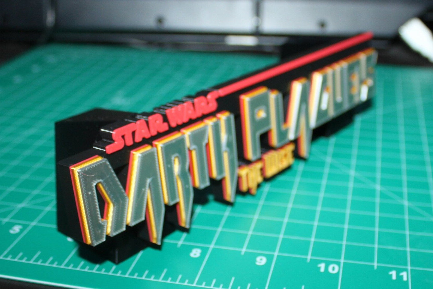 Darth Plagueis 3D printed Logo Art