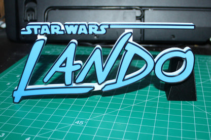 Lando 3D printed Logo Art