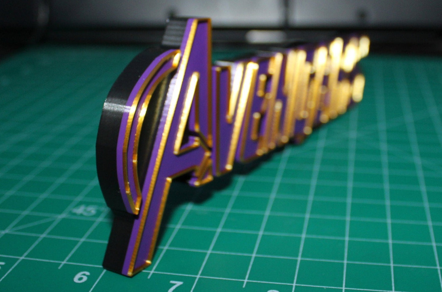 Avengers 3D printed Comic Logo Art