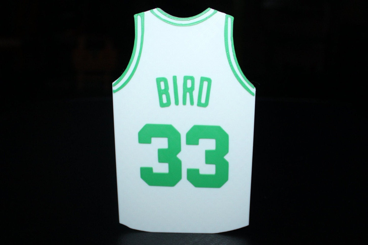 Celtics Larry Bird #33 Jersey 3D printed Logo Sign Wall Desk Shelf Art