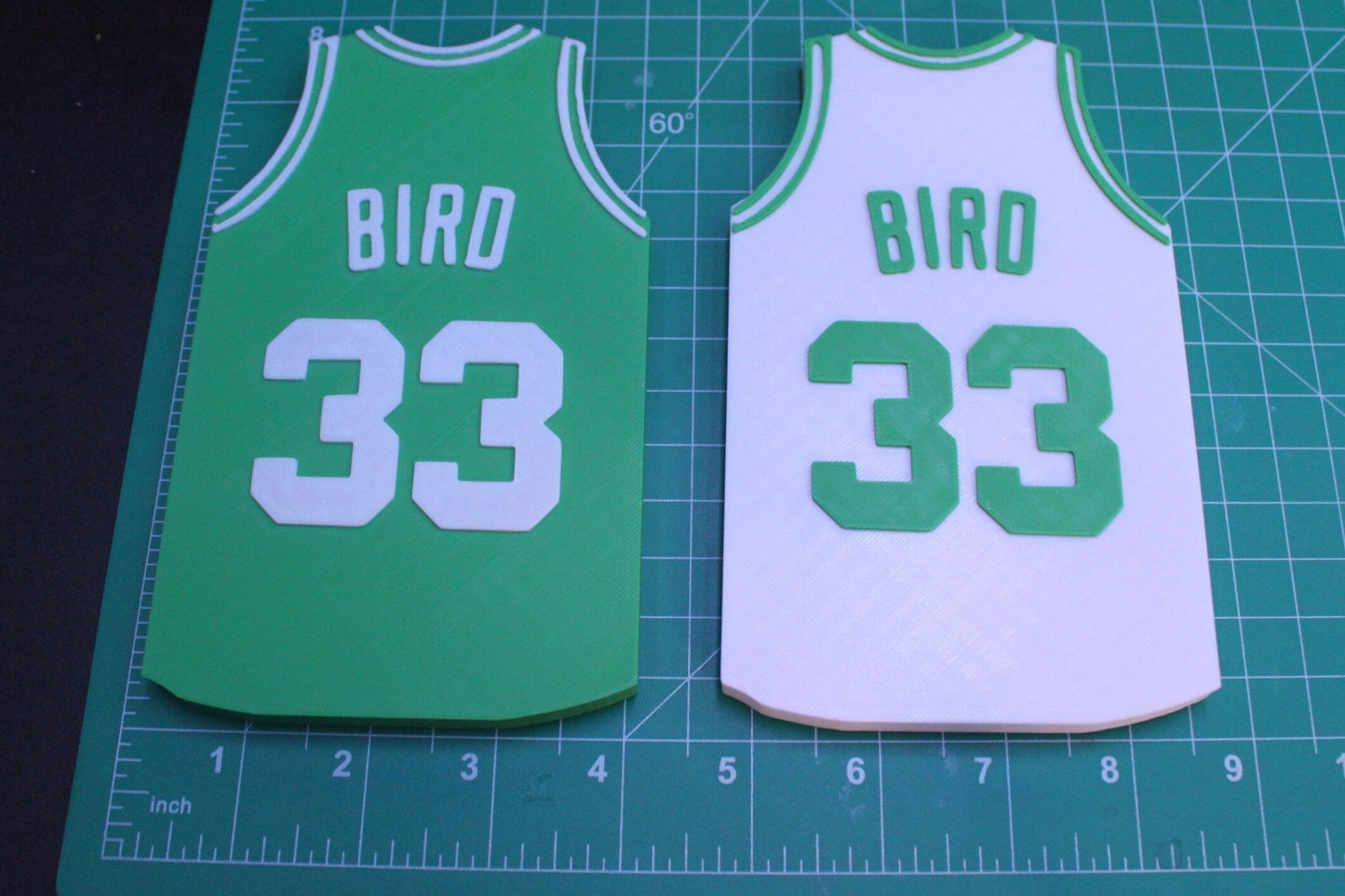 Celtics Larry Bird #33 Jersey 3D printed Logo Sign Wall Desk Shelf Art