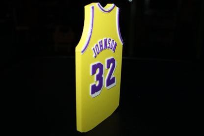 Magic Johnson Lakers Jersey 3D printed Logo Sign Wall Desk Shelf Art