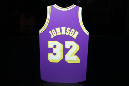 Magic Johnson Lakers Jersey 3D printed Logo Sign Wall Desk Shelf Art