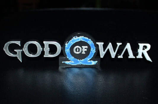 God of War Video Game 3D printed Logo Sign Wall Desk Shelf Art