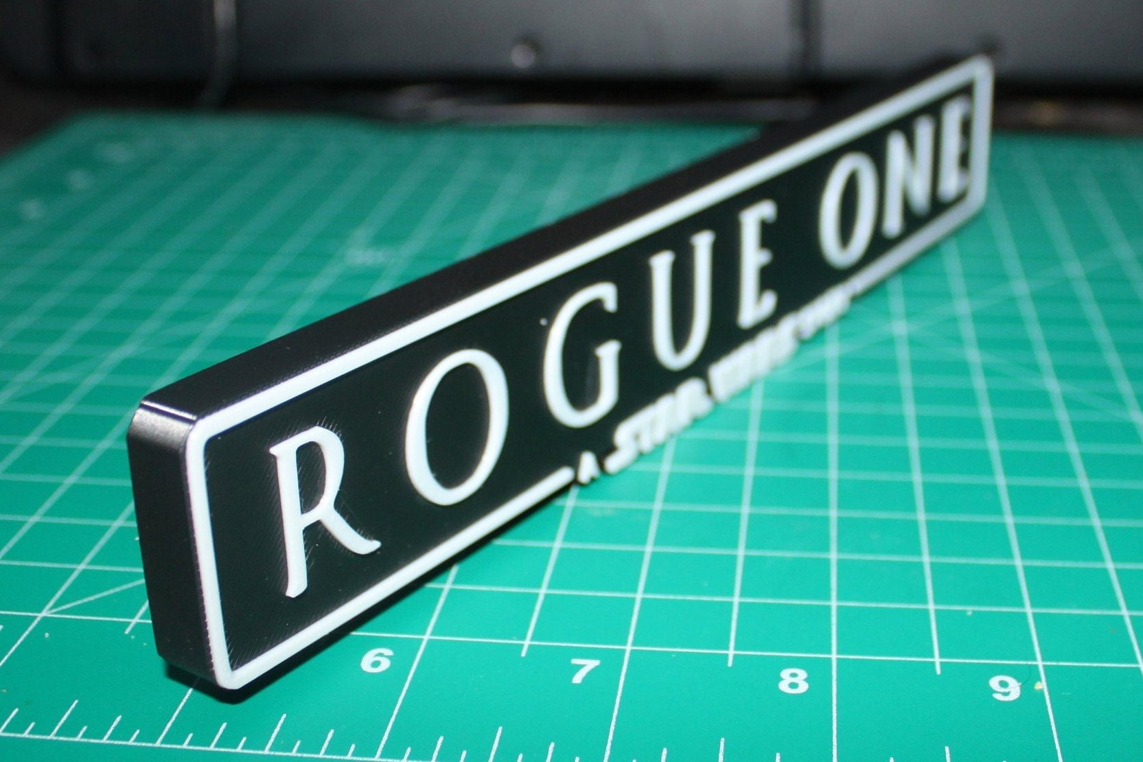 Rouge One a Star Wars story 3D printed Logo Art