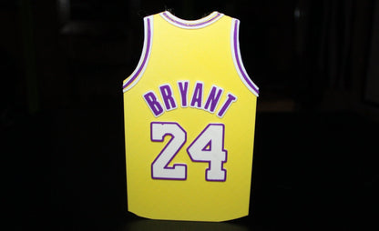 Kobe Bryant Lakers Jersey 3D printed Logo Sign Wall Desk Shelf Art