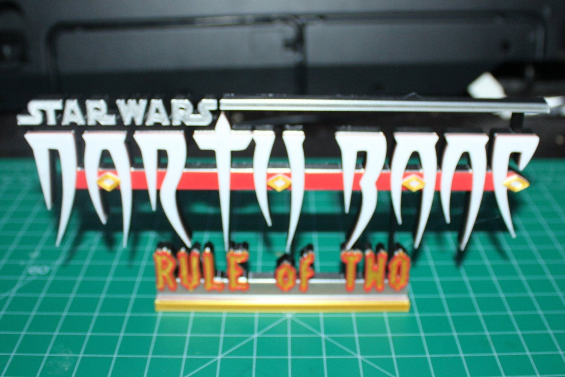 Darth Bane 3D printed Logo Art