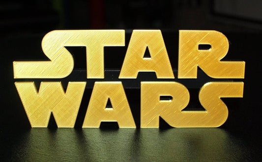 Star Wars 3D printed Logo Art