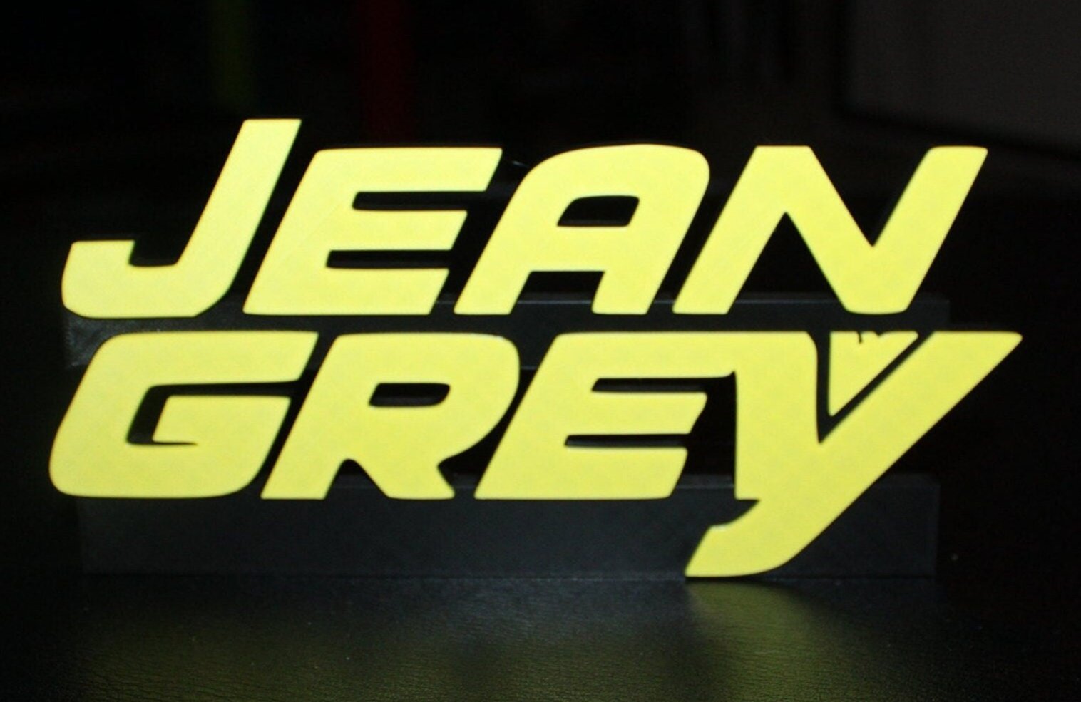 Jean Grey 3D printed Comic Logo Art