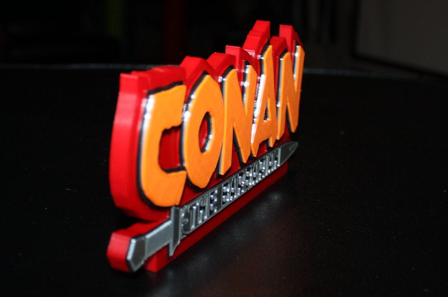 Conan The Barbarian 3D printed Comic Logo Art