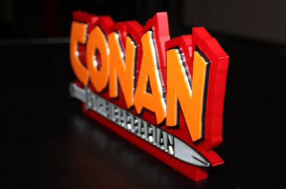 Conan The Barbarian 3D printed Comic Logo Art