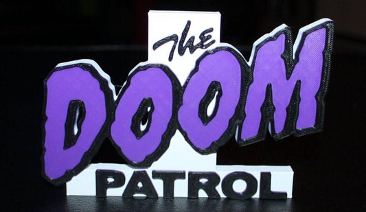 Doom Patrol 3D printed Comic Logo Art