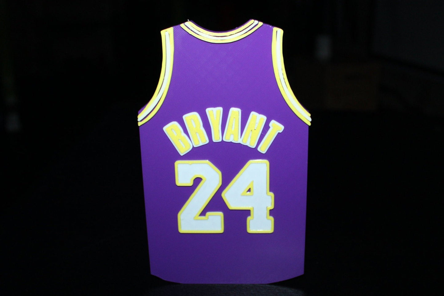 Kobe Bryant Lakers Jersey 3D printed Logo Sign Wall Desk Shelf Art