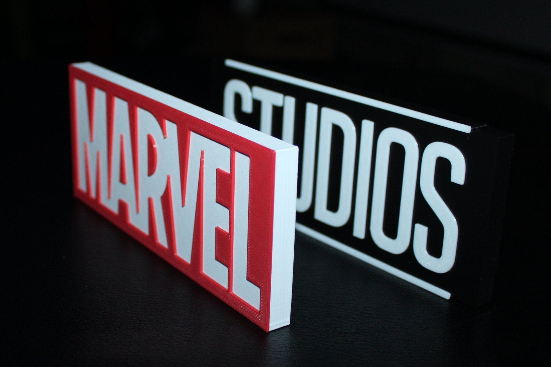 Marvel Studios 3D printed Comic Logo Art