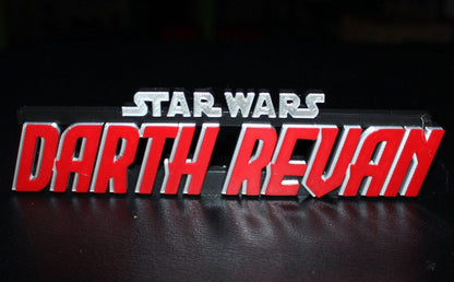 Darth Revan 3D printed Logo Art