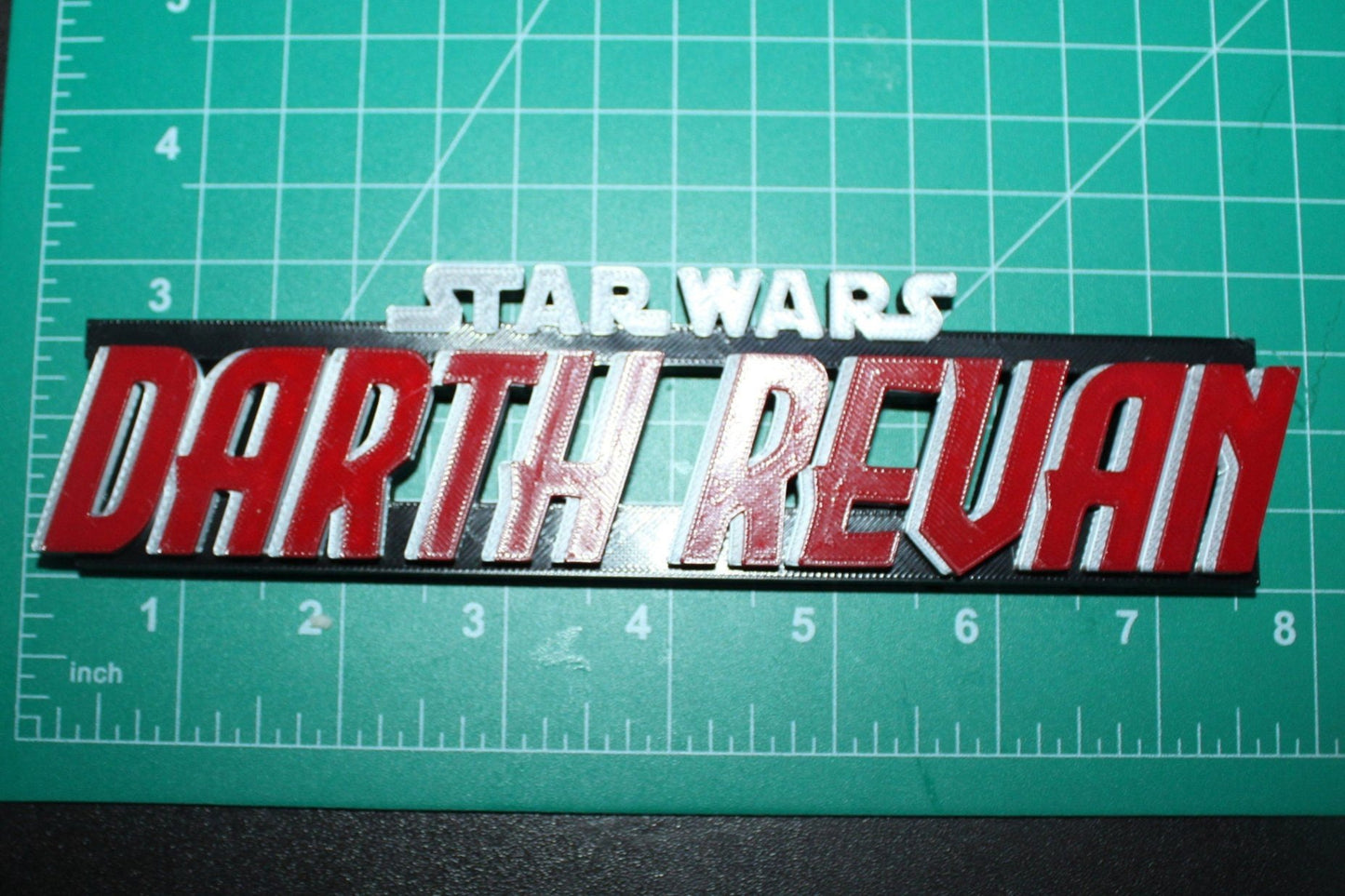 Darth Revan 3D printed Logo Art