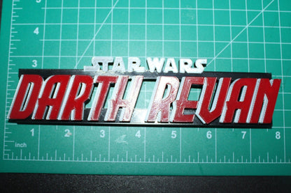 Darth Revan 3D printed Logo Art