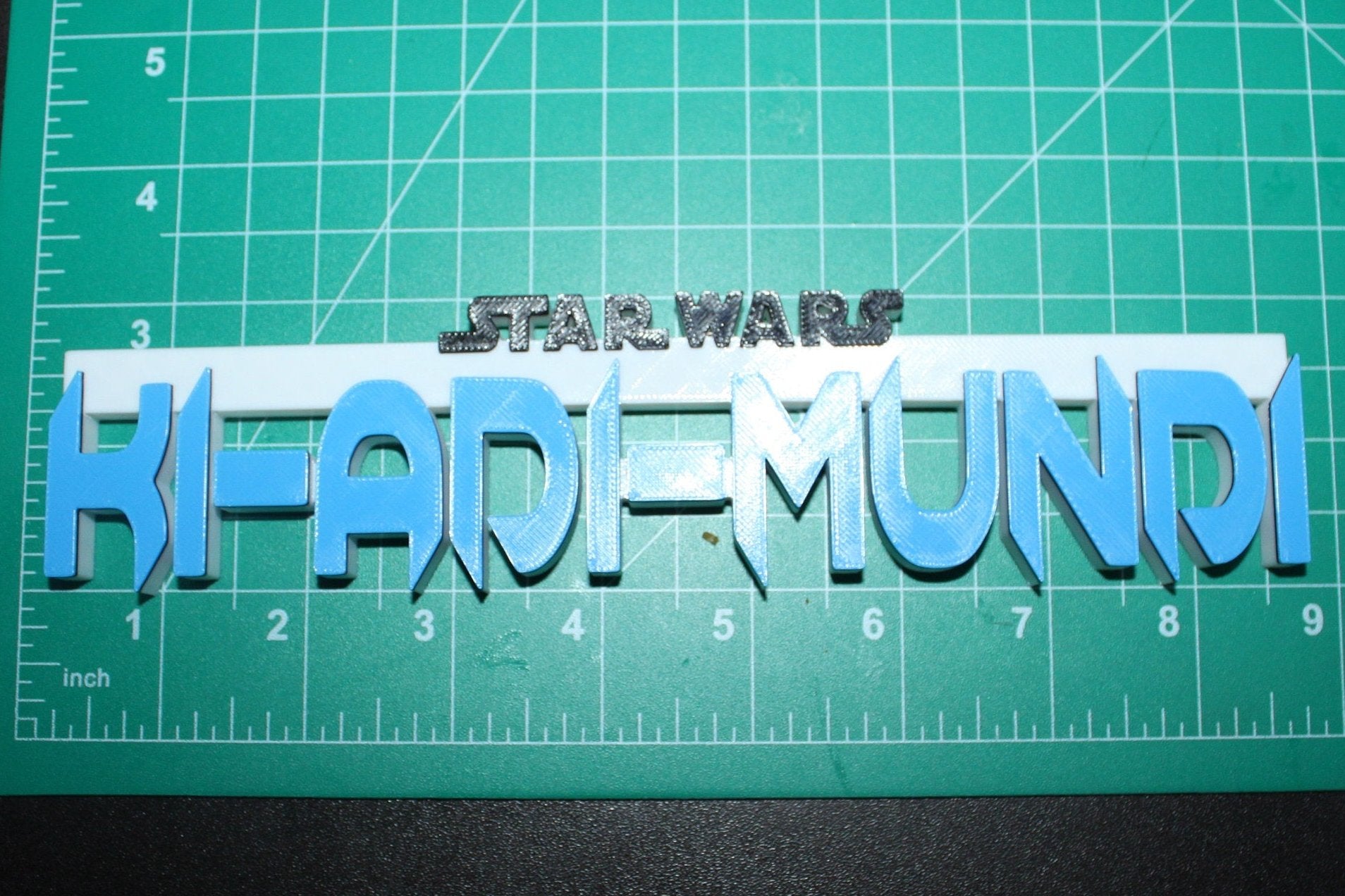 Ki-Adi-Mundi 3D printed Logo Art