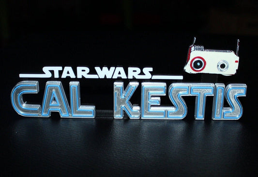 Cal Kestis 3D printed Logo Art