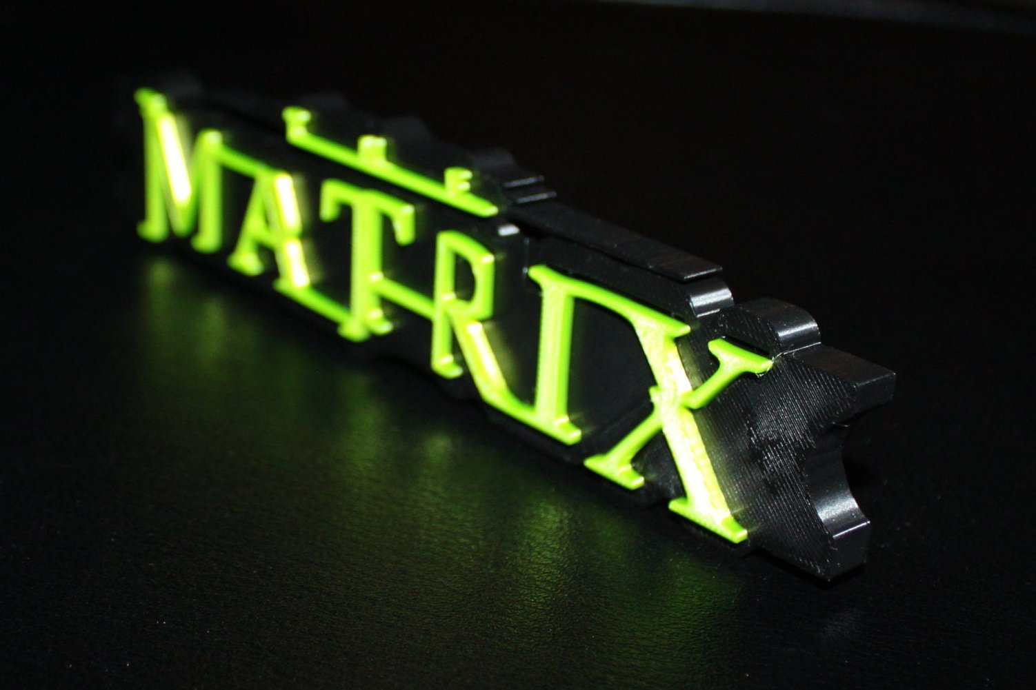 The Matrix Movie 3D Printed Logo