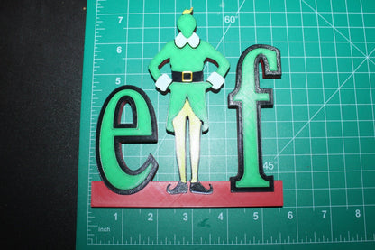 Elf Movie 3D printed Logo Sign Wall Desk Shelf Art