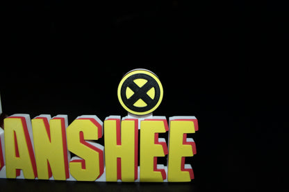 Banshee 3D printed Comic Logo Art