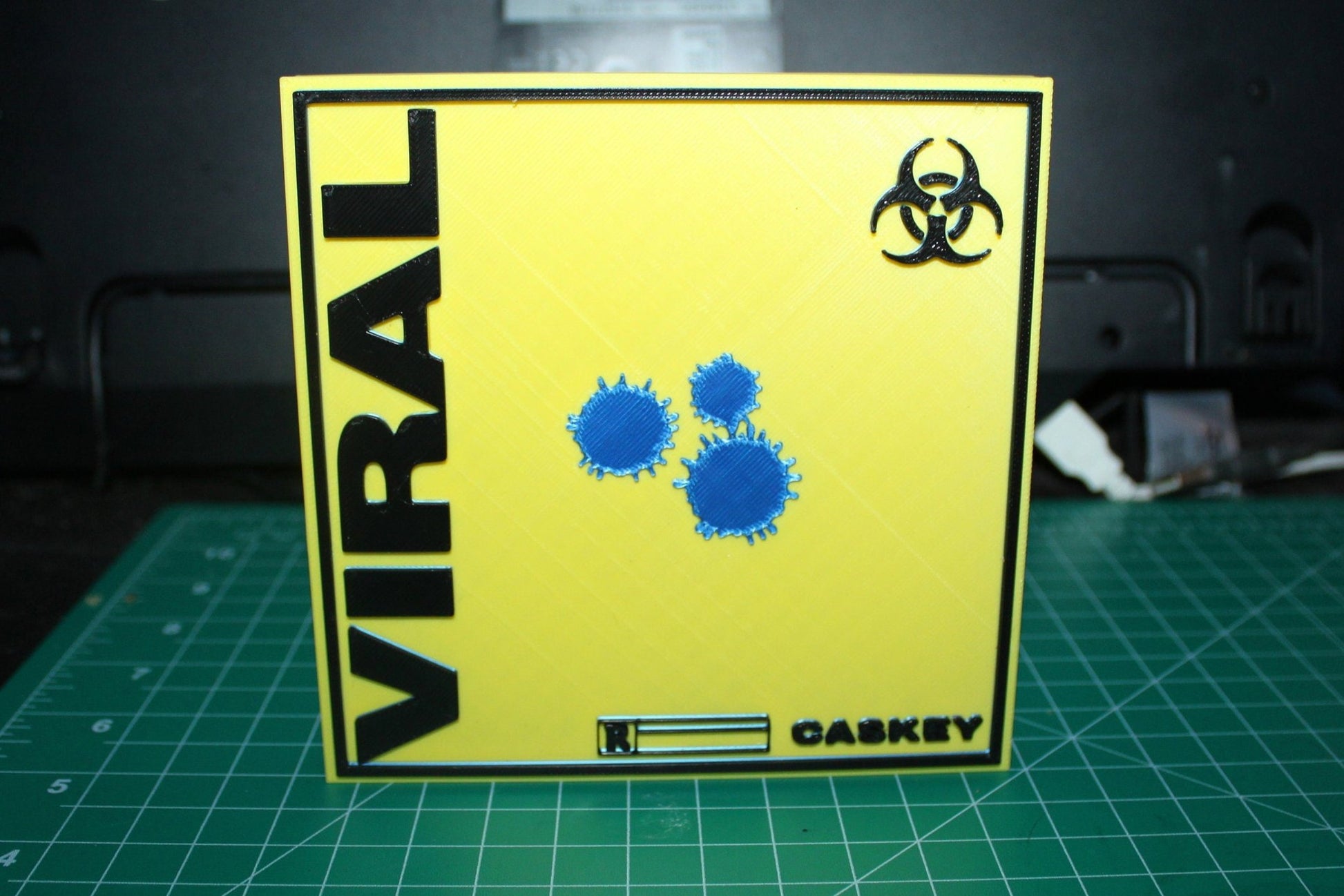 Caskey Viral 3D Printed Logo Art