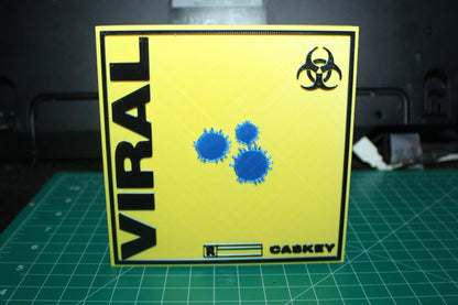 Caskey Viral 3D Printed Logo Art