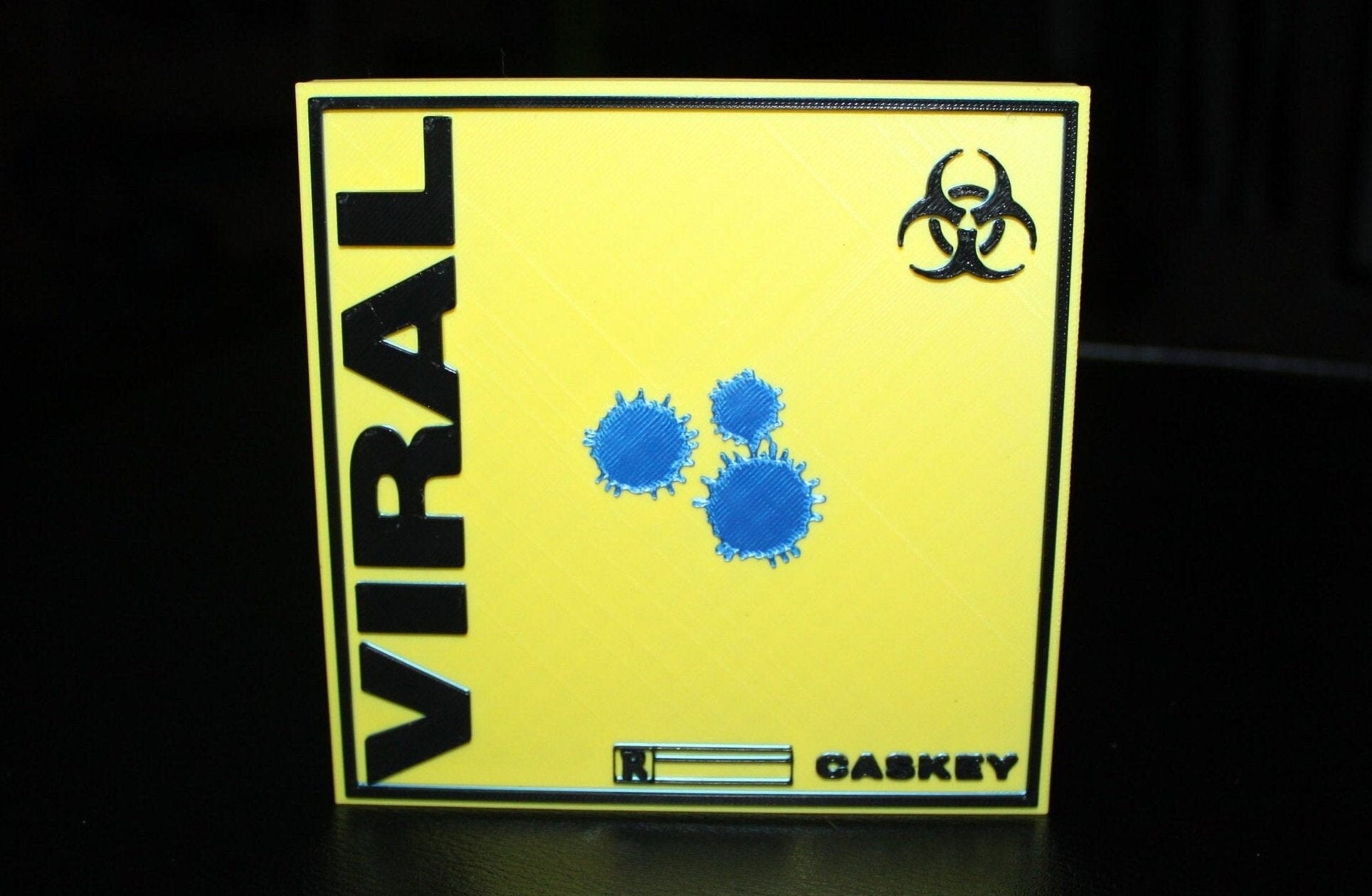 Caskey Viral 3D Printed Logo Art