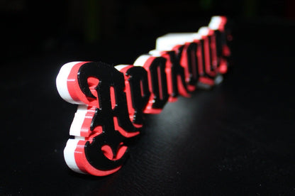 Apokolips 3D printed Comic Logo Art