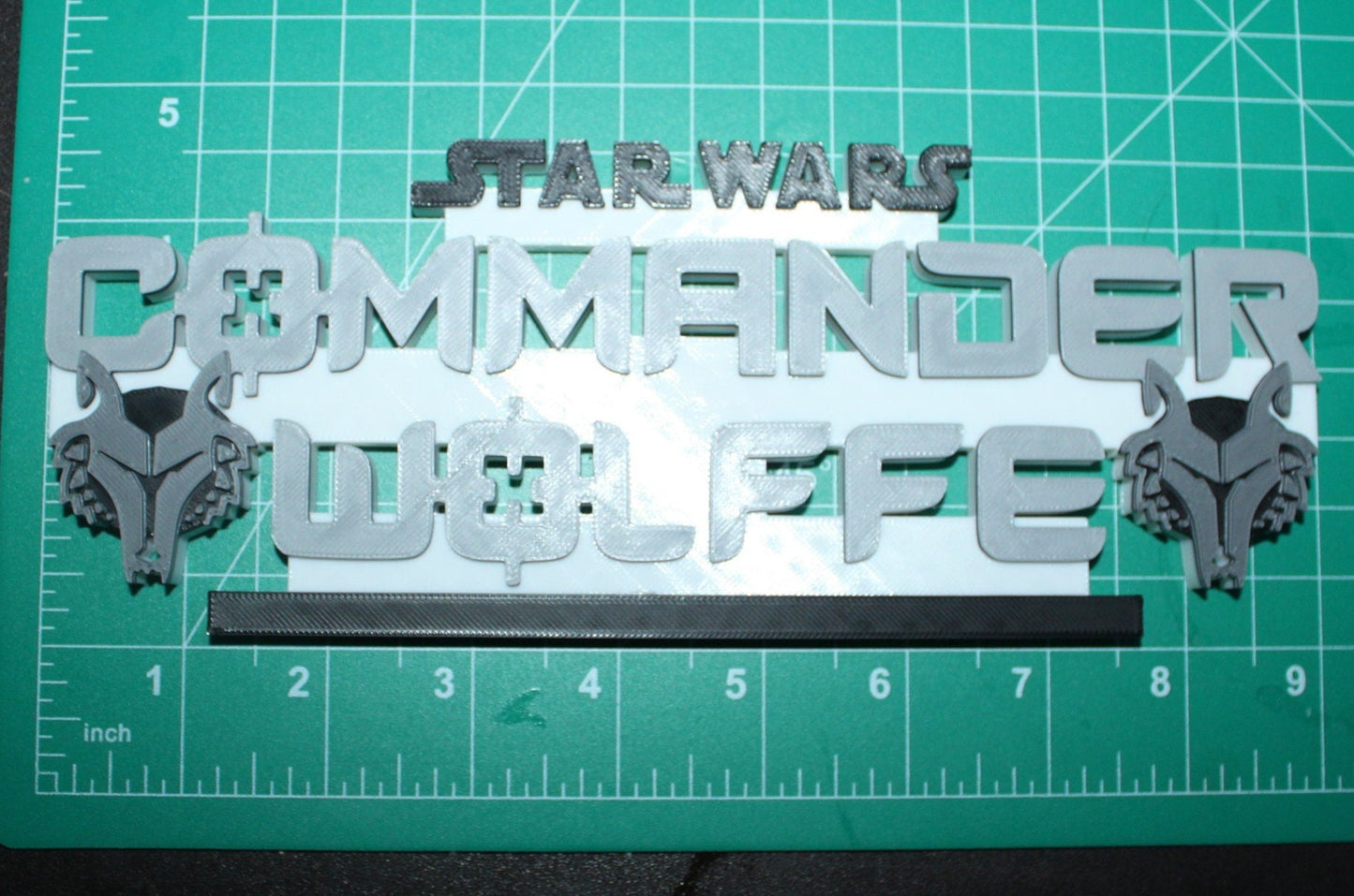 Commander Wolffe 3D printed Logo Art