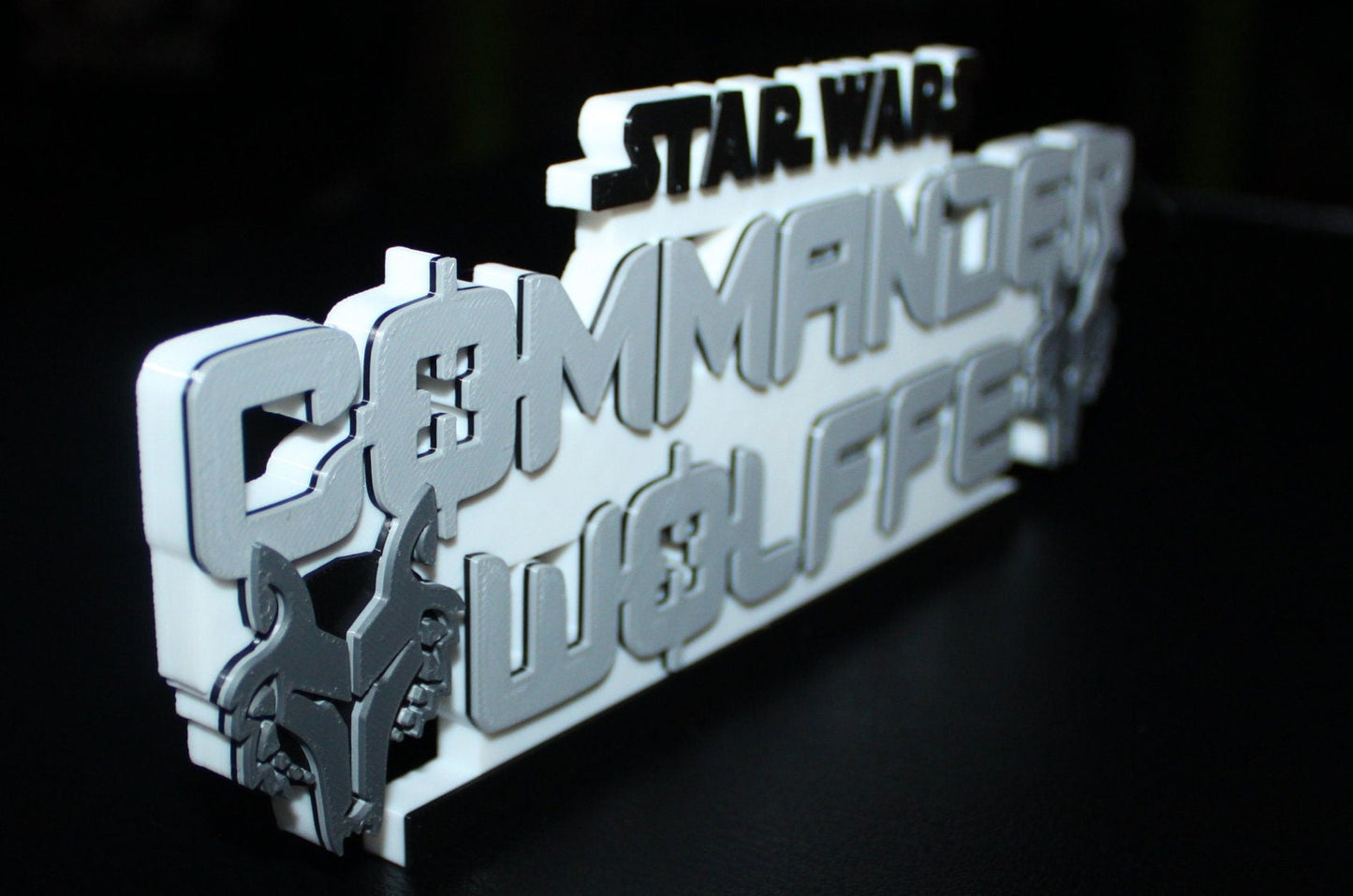 Commander Wolffe 3D printed Logo Art