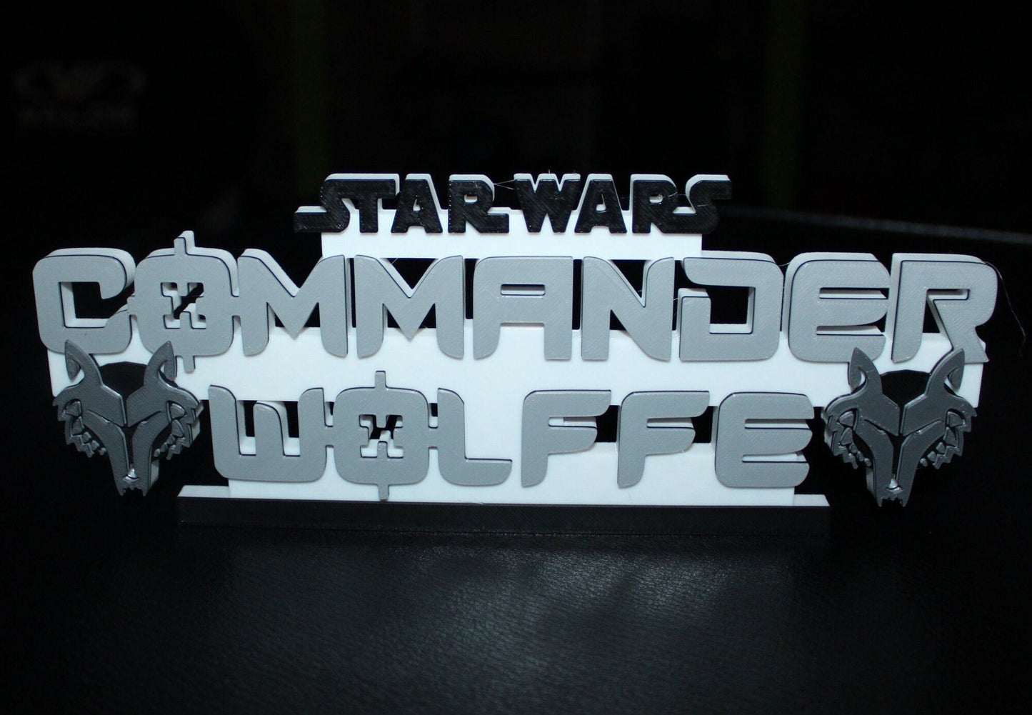 Commander Wolffe 3D printed Logo Art