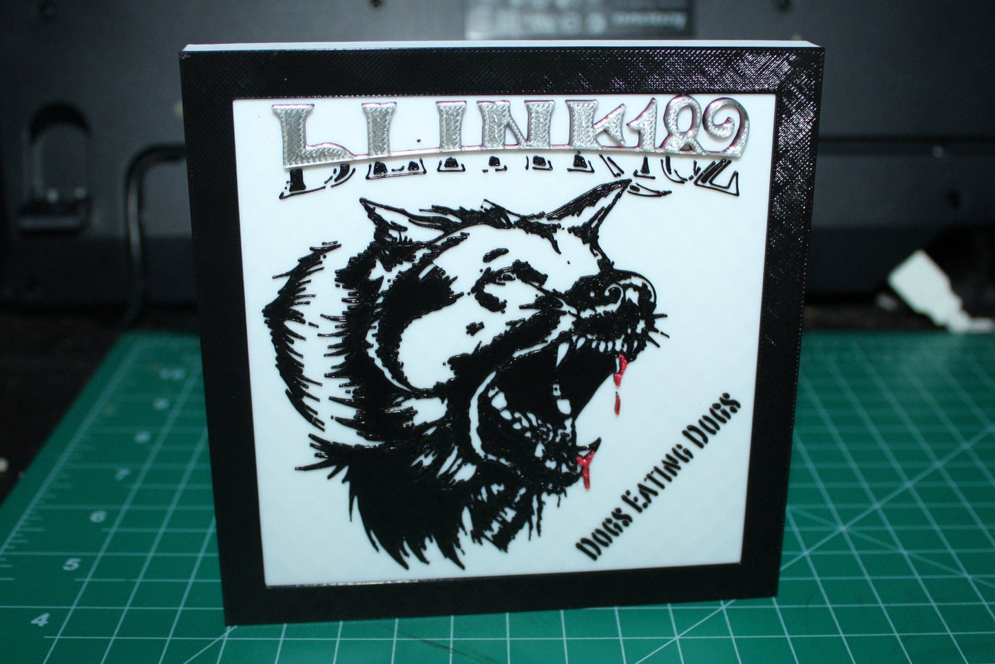 Blink 182 Dogs Eating Dogs EP 3D Printed Logo Art