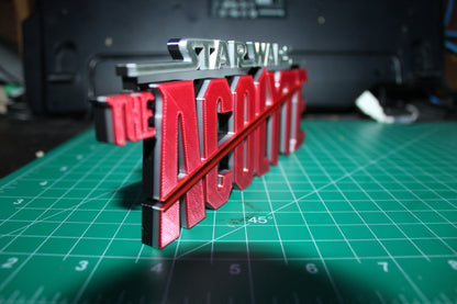 The Acolyte 3D printed Logo Art