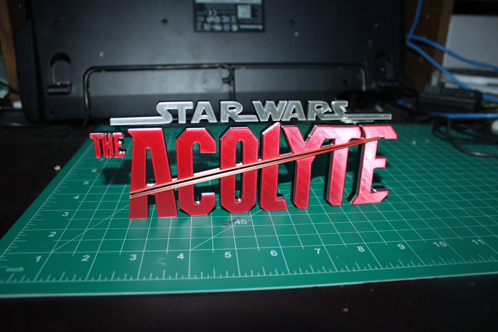 The Acolyte 3D printed Logo Art