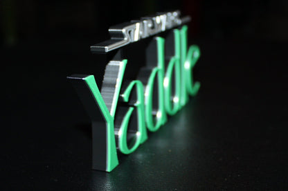 Yaddle 3D printed Logo Art