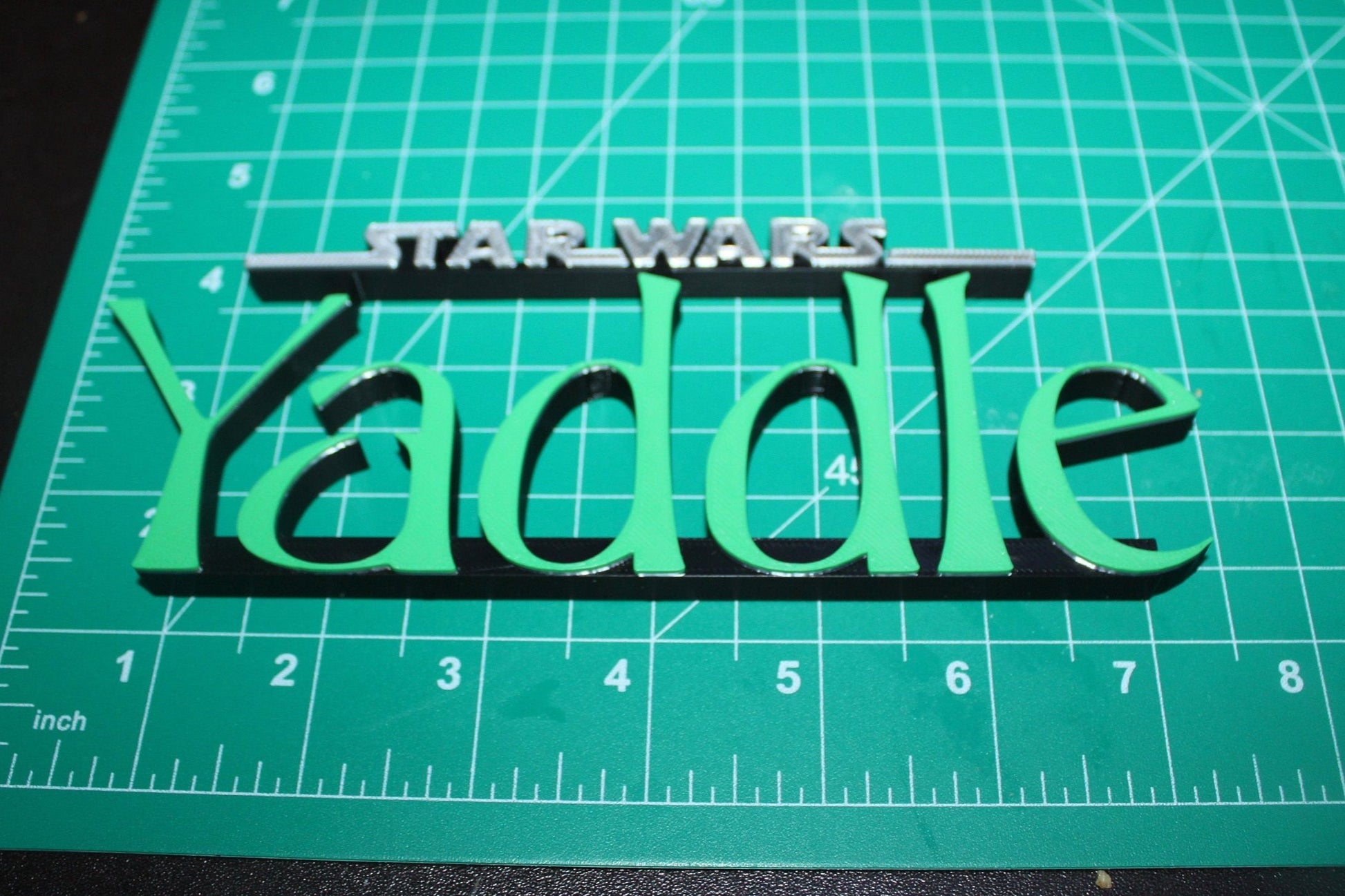 Yaddle 3D printed Logo Art